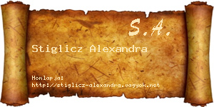 Stiglicz Alexandra névjegykártya